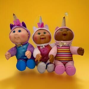 3 Cabbage Patch Kids Cuties 2015 Unicorn Unicorns Bulk Bundle Set x 3 Doll Dolls